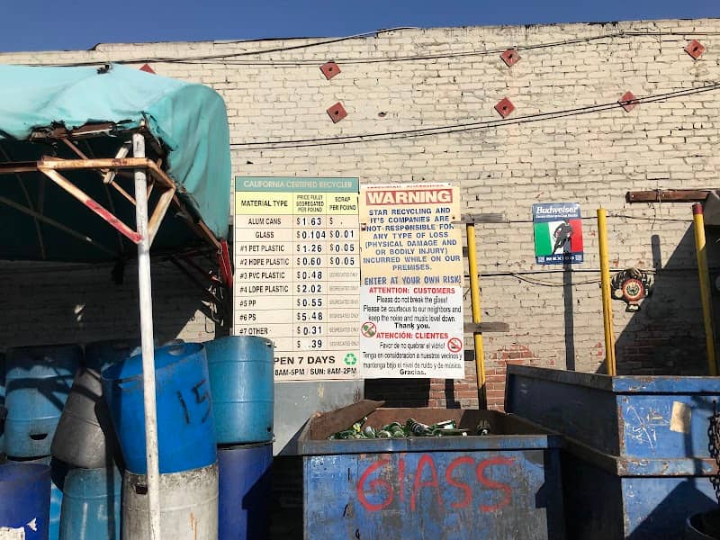 Star Recycling recycling center in Los Angeles, CA - View of facility